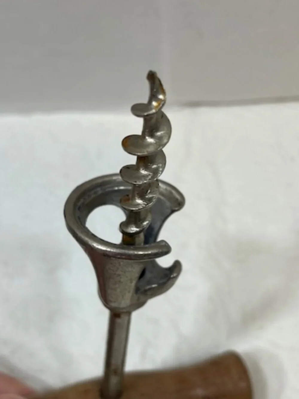 VTG Bell Spiral Corkscrew Wood Handle Wine Cork Bottle Opener 3.5